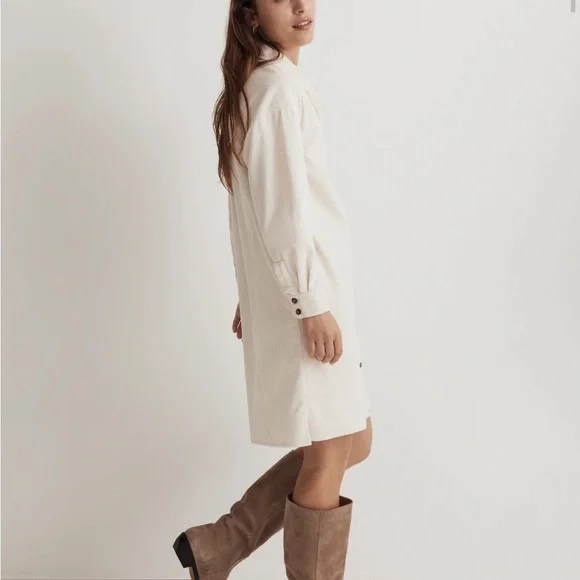 MADEWELL Mini Shirtdress. - Picture 2 of 11